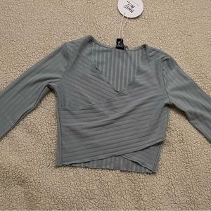 blue long sleeve top !! :)